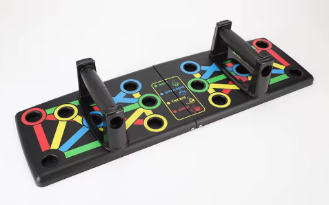 Tabla multifuncional portátil y plegable para ejercicios de flexiones y entrenamiento de fuerza
